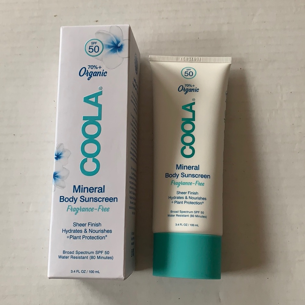 New in box Organic Coola Mineral Body Sunscreen